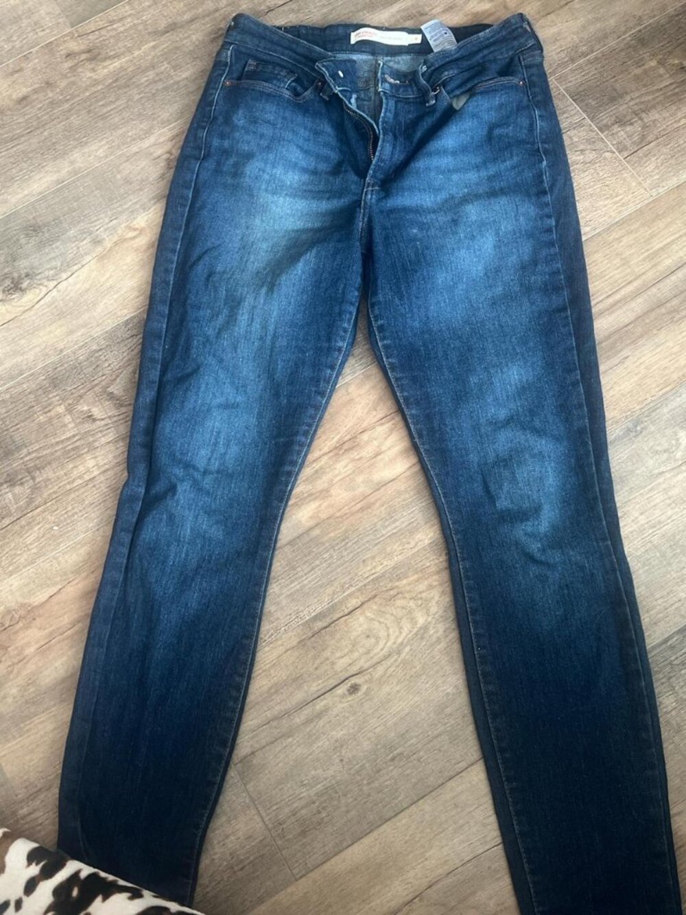Mid-Rise Skinny Dark Wash Denim Jeans Women's Size 6
